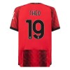 Maglia ufficiale AC Milan Theo 19 Casa 2023-24 per Bambino